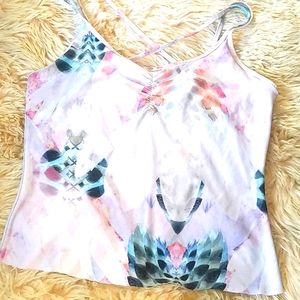 Multicolored athletic tank medium